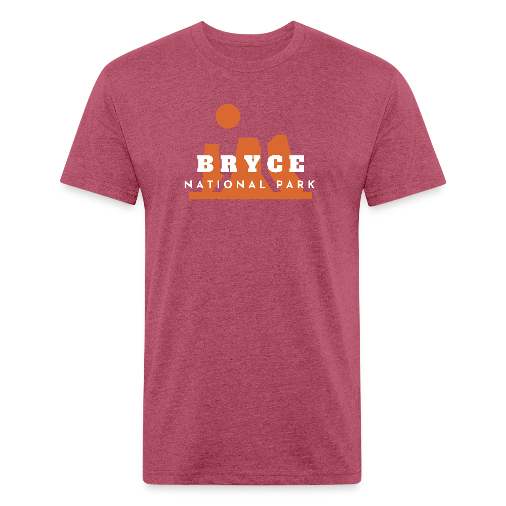 Bryce Canyon - Premium Graphic Tee - heather burgundy