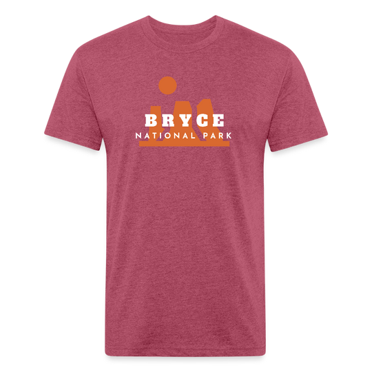 Bryce Canyon - Premium Graphic Tee - heather burgundy