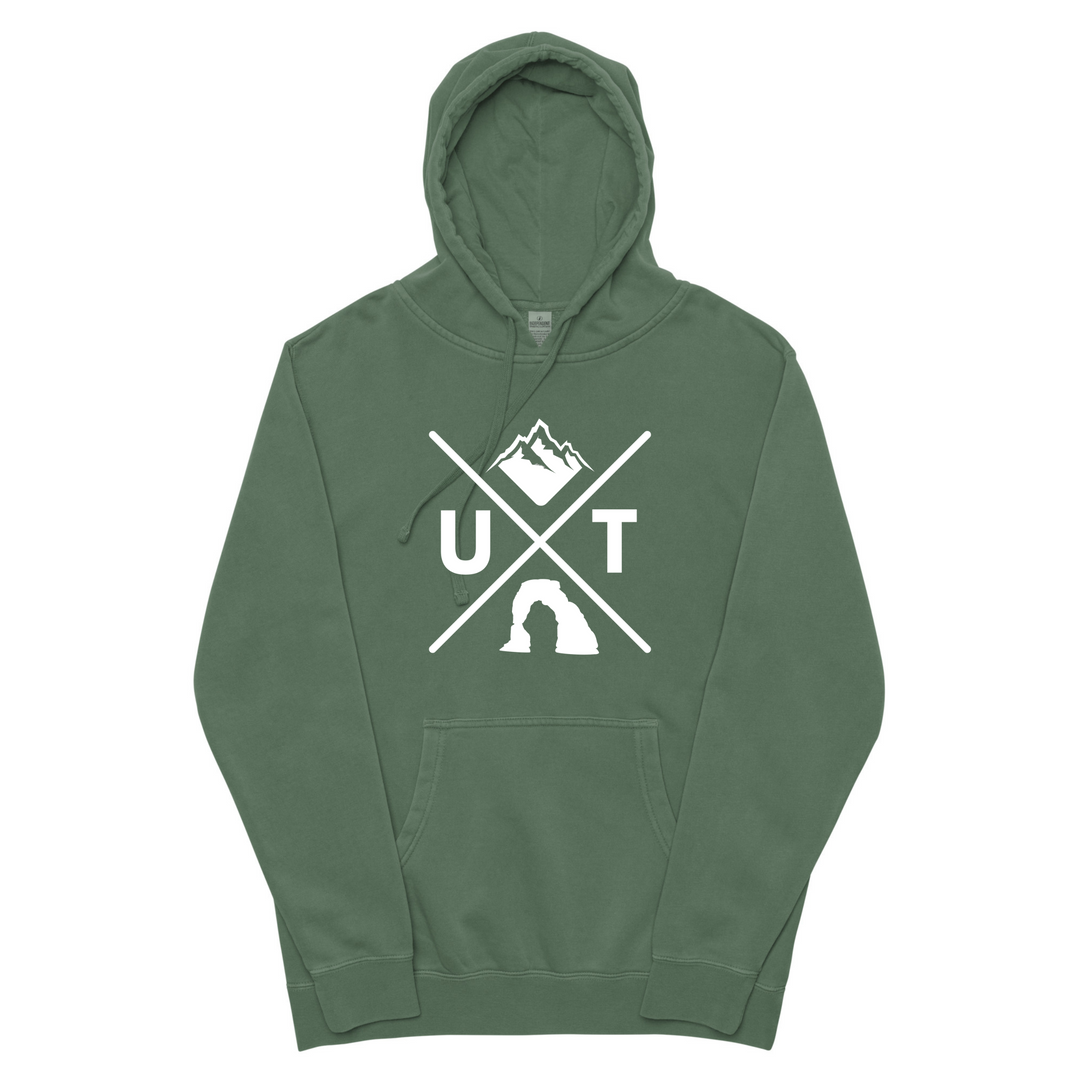 Utah X - Vintage Mountain Blend Hoodie (Alpine Green)