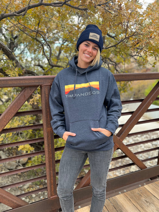 Retro Mountain Classic (warm) - Mountain Blend Hoodie