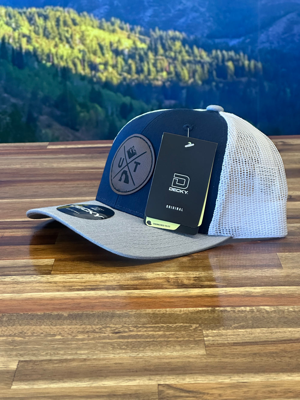 Utah X Decky Hat - Heather Grey/Navy/White