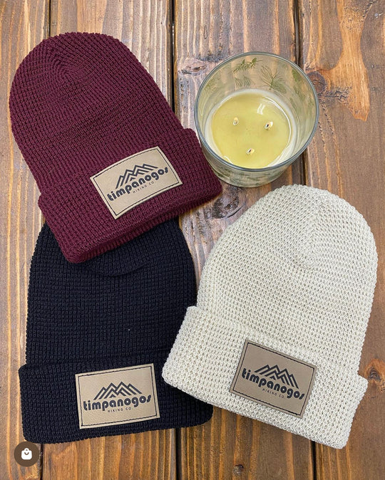 Patch Waffle Knit Beanie - Timpanogos Hiking Co.