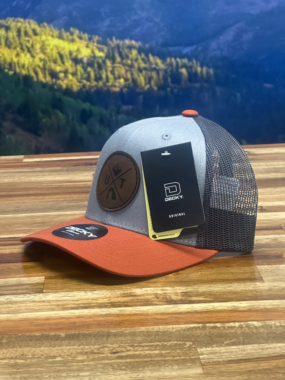 UTAH X Decky Hat - Burnt Orange/Heather Grey/Charcoal