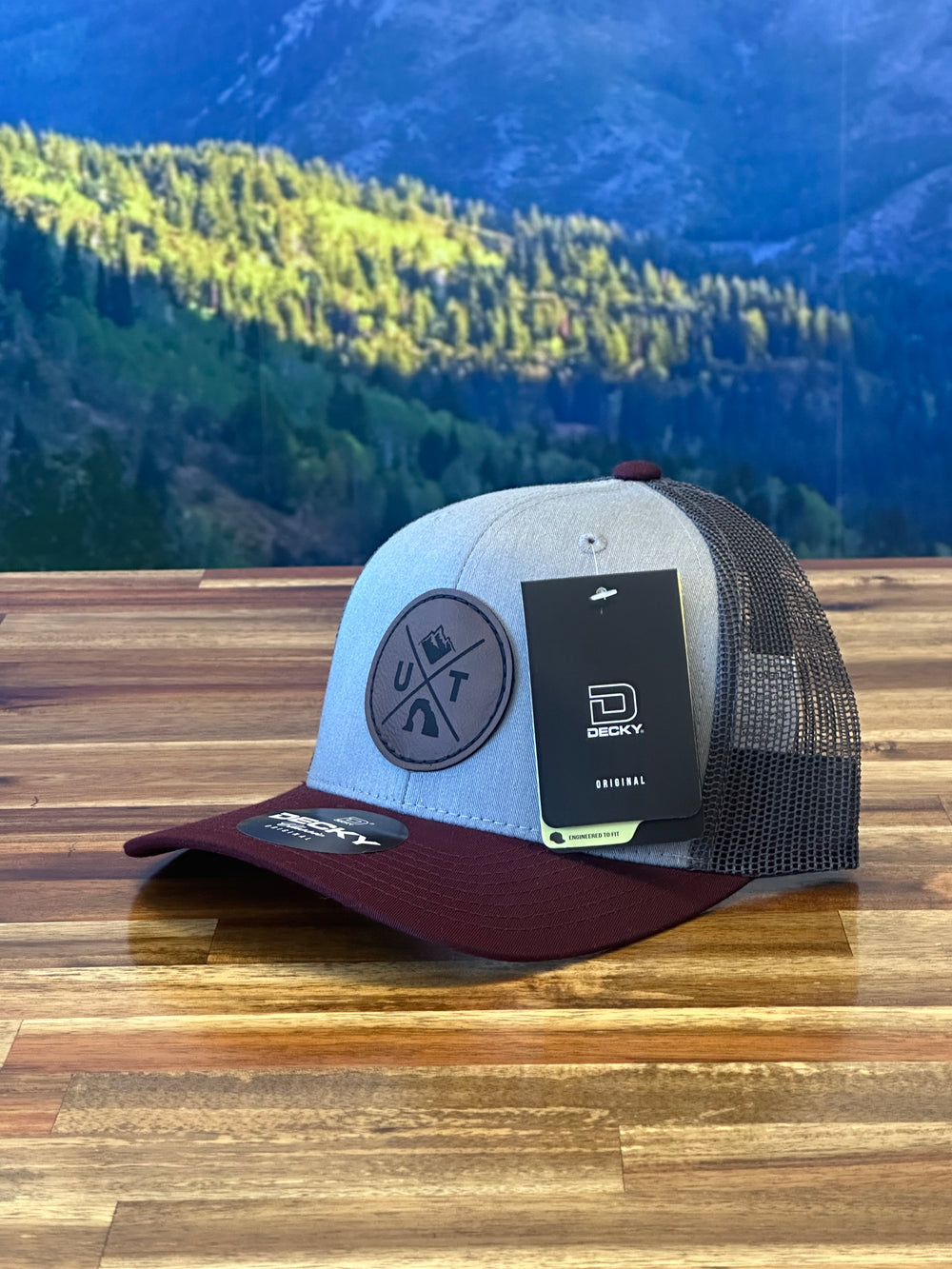 Utah X Decky Hat - Maroon/Heather Grey/Charcoal