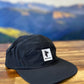 GOAT (Timpanogos) -  5-panel Water-Repellent Nylon Camp Hat (Black)