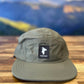 GOAT (Timpanogos) -  5-panel Water-Repellant Nylon Camp Hat (Military Green)