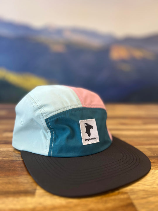 5-panel Multicolor Nylon Camp Hats - GOAT (Timpanogos)