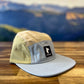 GOAT (Timpanogos) -  5-panel Nylon Camp Hat (Tan/Gray/Olive)