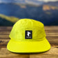 GOAT (Timpanogos) -  5-panel Water-Repellant Nylon Camp Hat (Neon Yellow)