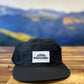 Timpanogos Hiking Co. -  5-panel Water-Repellant Nylon Camp Hat (Black)