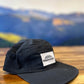 Timpanogos Hiking Co. -  5-panel Water-Repellant Nylon Camp Hat (Black)