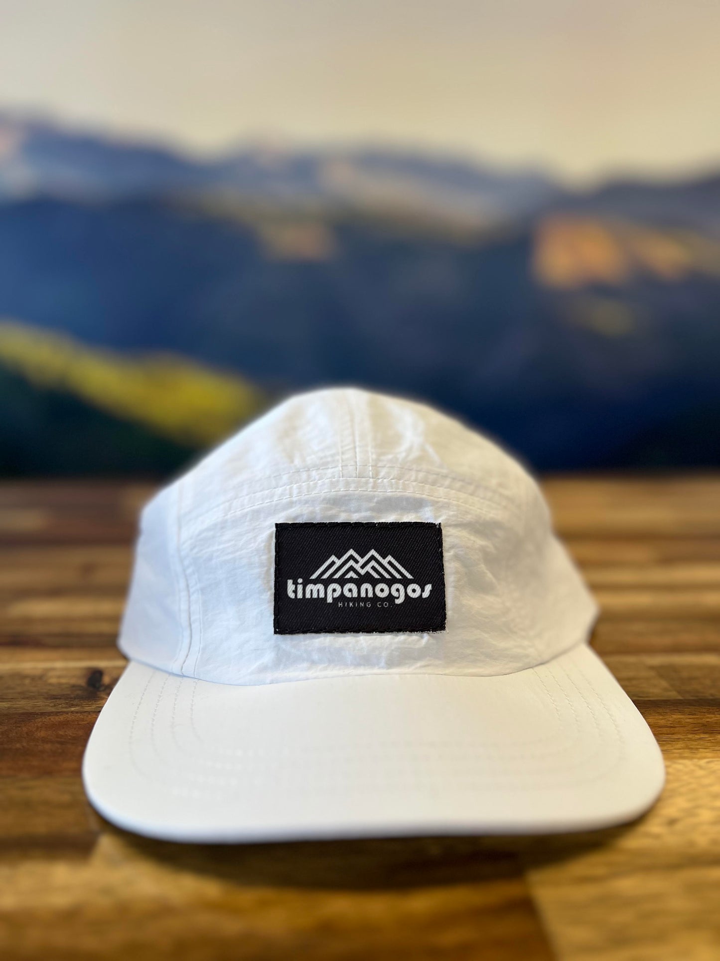 Timpanogos Hiking Co. -  5-panel Water-Repellant Nylon Camp Hat (White)