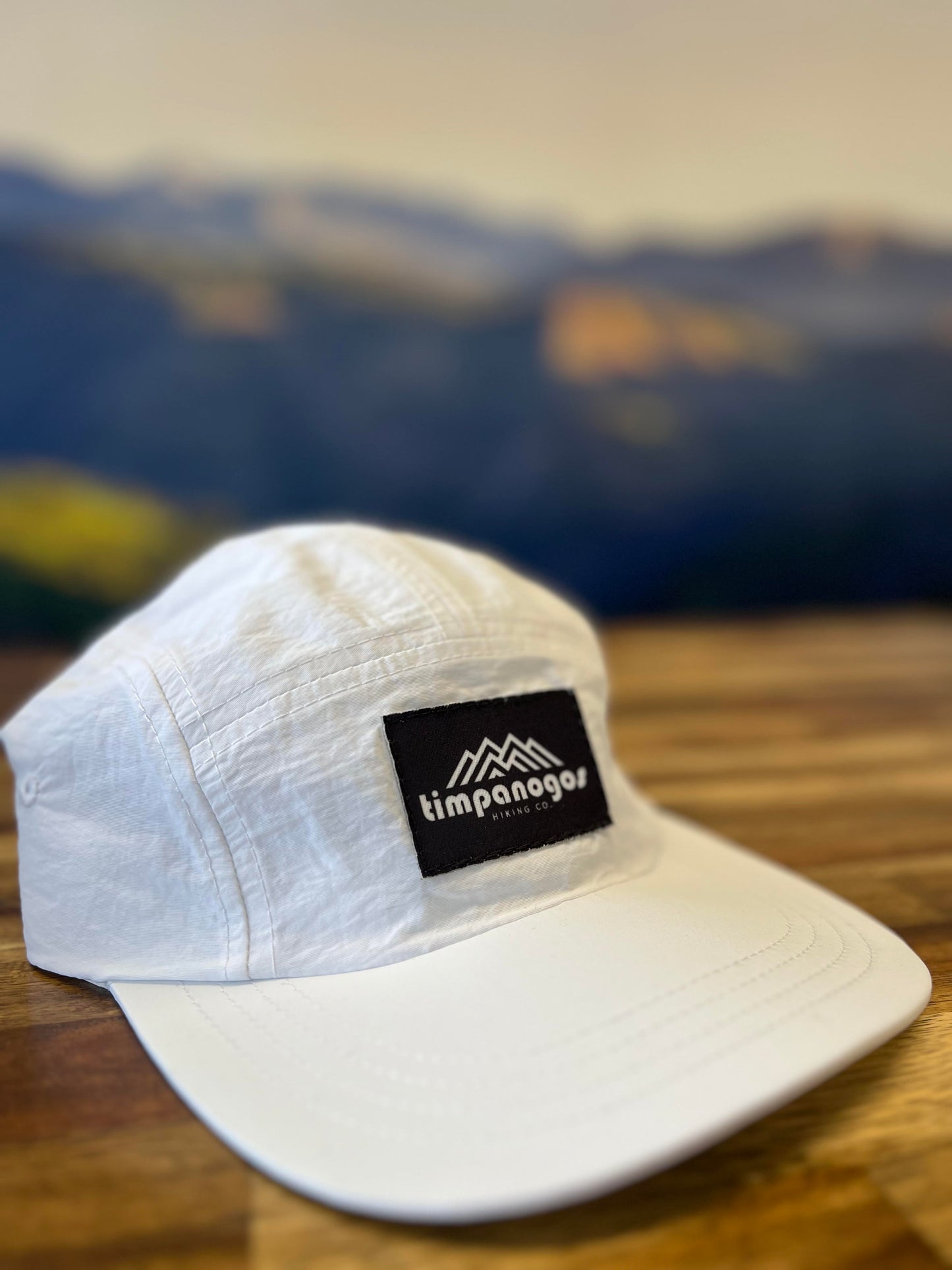 Timpanogos Hiking Co. -  5-panel Water-Repellant Nylon Camp Hat (White)