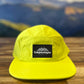 Timpanogos Hiking Co. -  5-panel Water-Repellant Nylon Camp Hat (Neon Yellow)