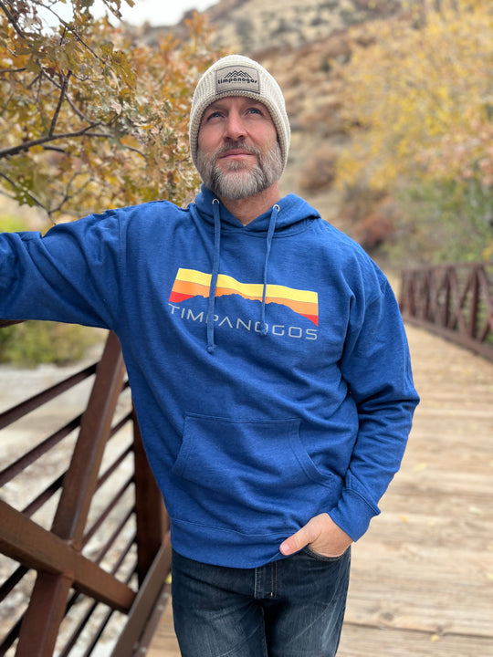 Retro Mountain Classic (warm) - Mountain Blend Hoodie