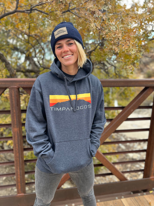 Retro Mountain Classic (warm) - Mountain Blend Hoodie