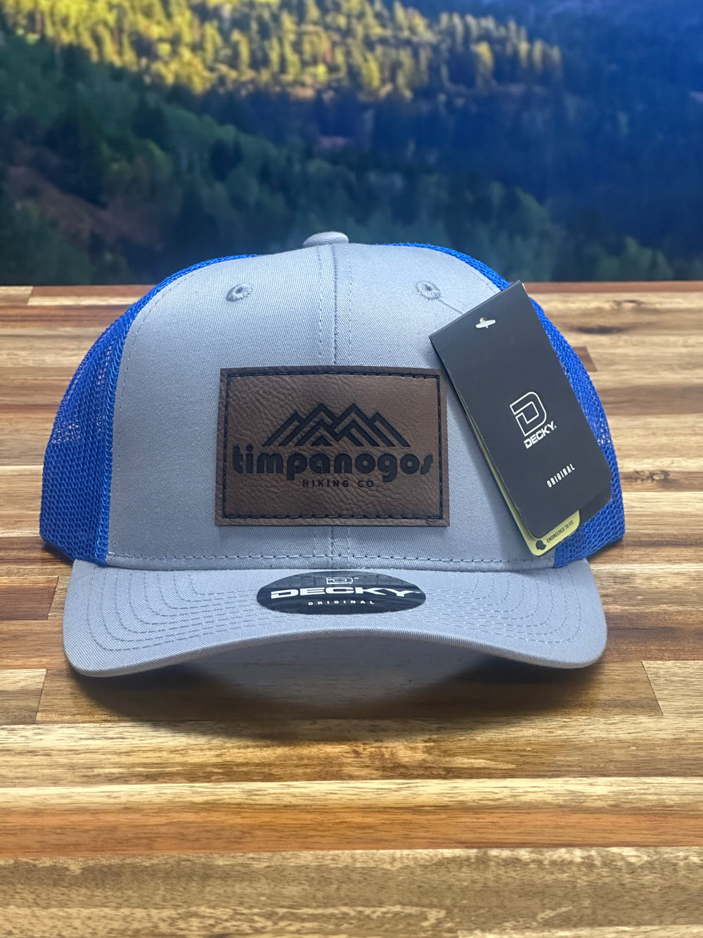 Timpanogos Hiking Co. (Official) Trucker Patch Hat - Grey/Royal