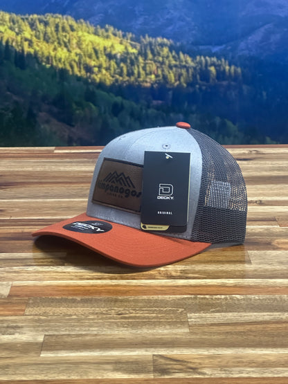 Timpanogos (OFFICIAL) Decky Hat - Burnt Orange/Heather Grey/Charcoal