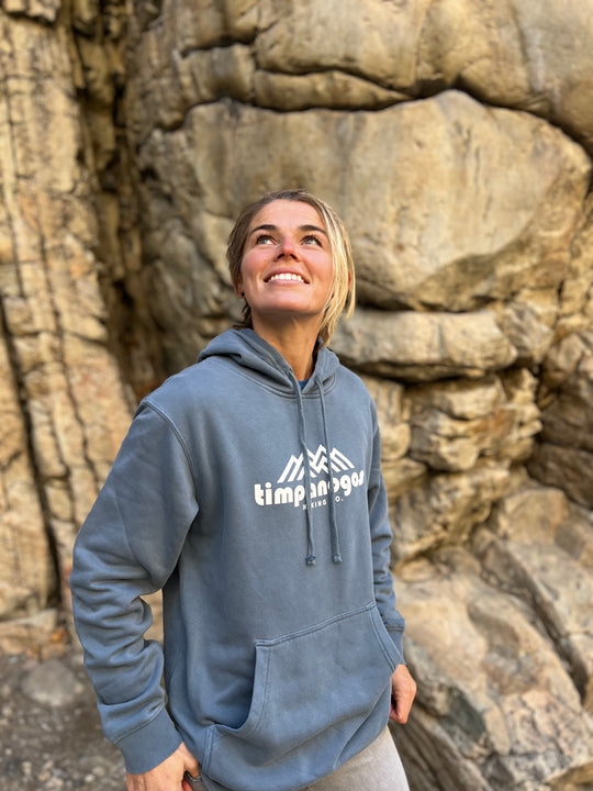 Timpanogos Hiking Co. (official) - Vintage Mountain Blend Hoodie (Slate Blue)