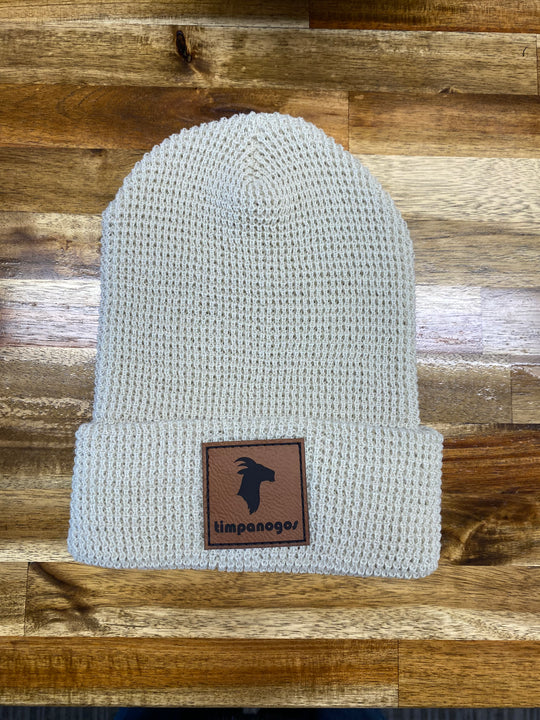 Patch Waffle Knit Beanie - Timpanogos Goat