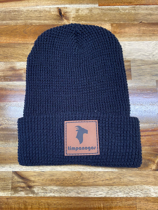 Patch Waffle Knit Beanie - Timpanogos Goat