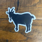 Black Goat - Custom Die Cut Sticker (3x3)