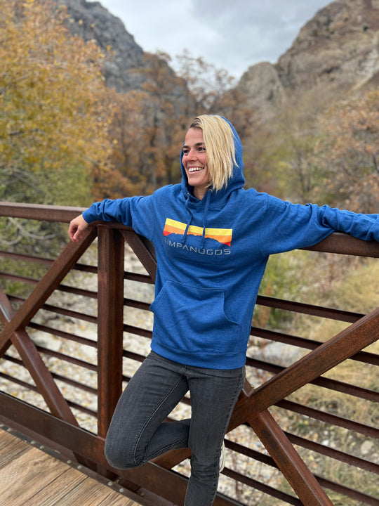 Retro Mountain Classic (warm) - Mountain Blend Hoodie