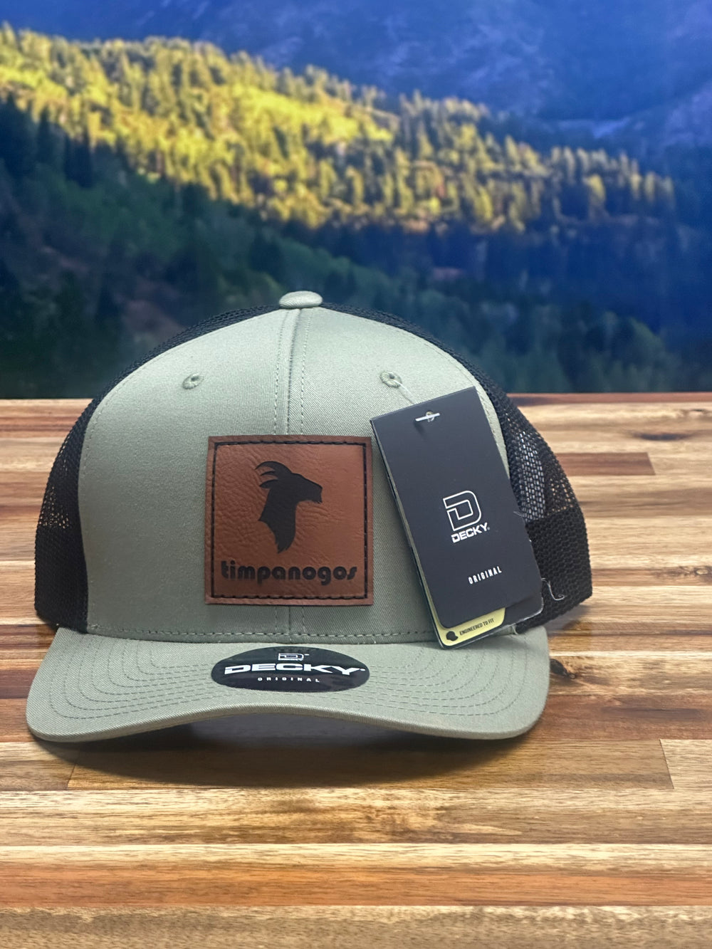 GOAT (Timpanogos) Trucker Patch Hat - Military Green/Black