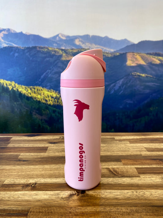 Timpanogos Hiking Co. GOAT Water Bottle (Pink), 20oz
