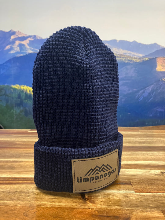 Patch Waffle Knit Beanie - Timpanogos Hiking Co.