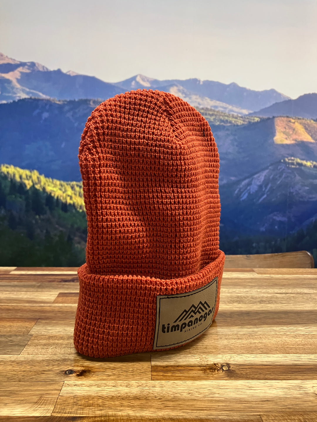 Patch Waffle Knit Beanie - Timpanogos Hiking Co.