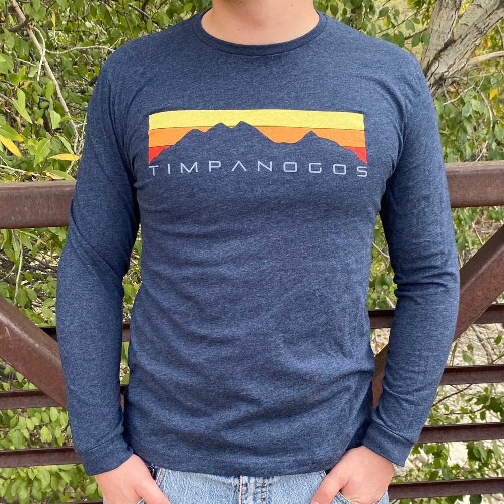 Retro Mountain Classic (warm) - Premium Long Sleeve T-Shirt