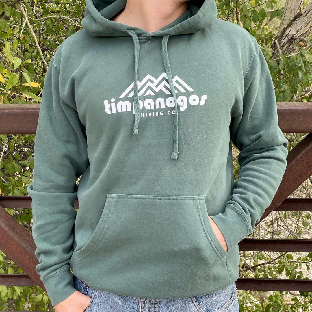 Timpanogos Hiking Co. - Vintage Mountain Blend Hoodie (Alpine Green)