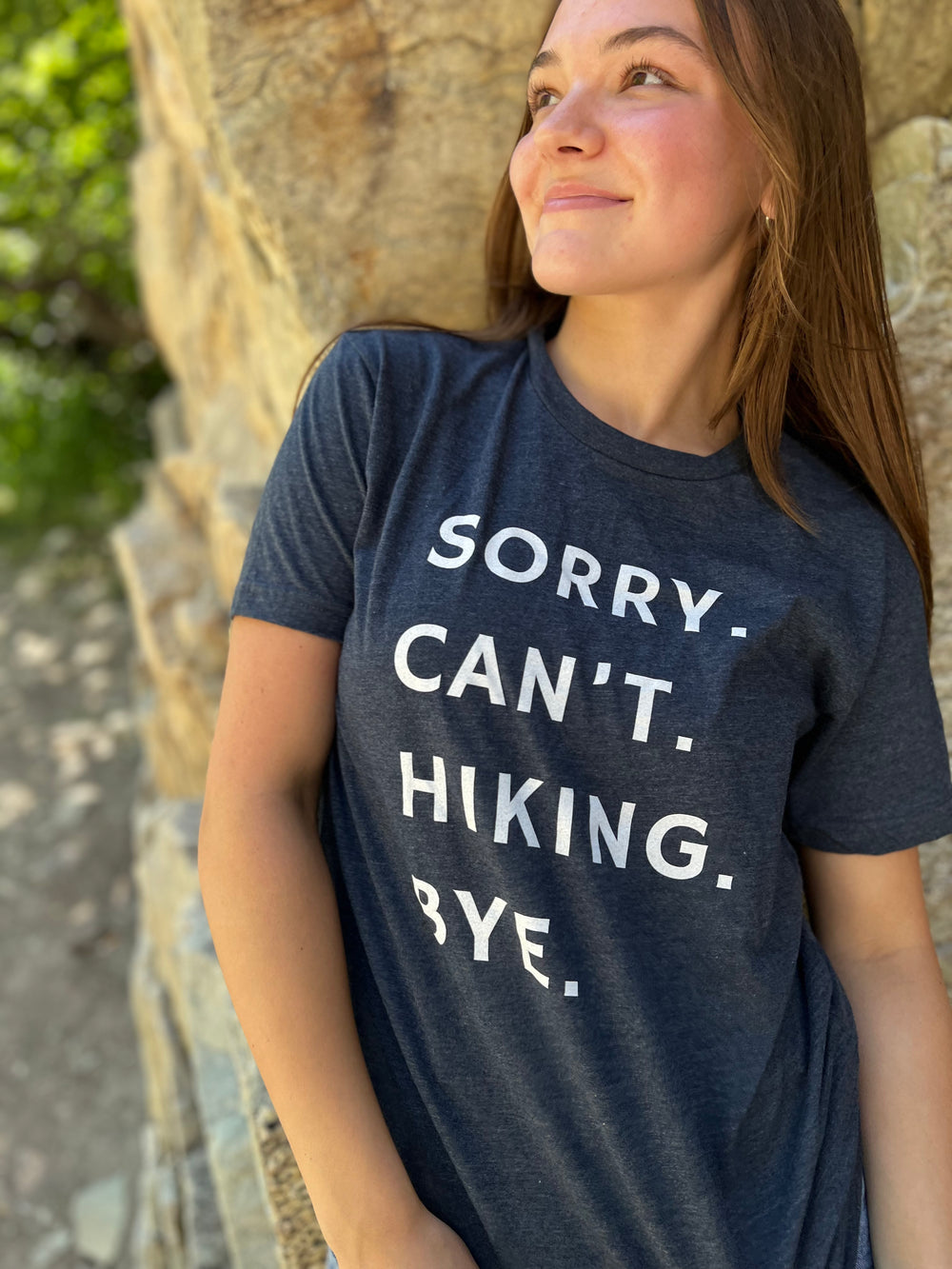 Sorry can't hiking bye - Premium Graphic Tee