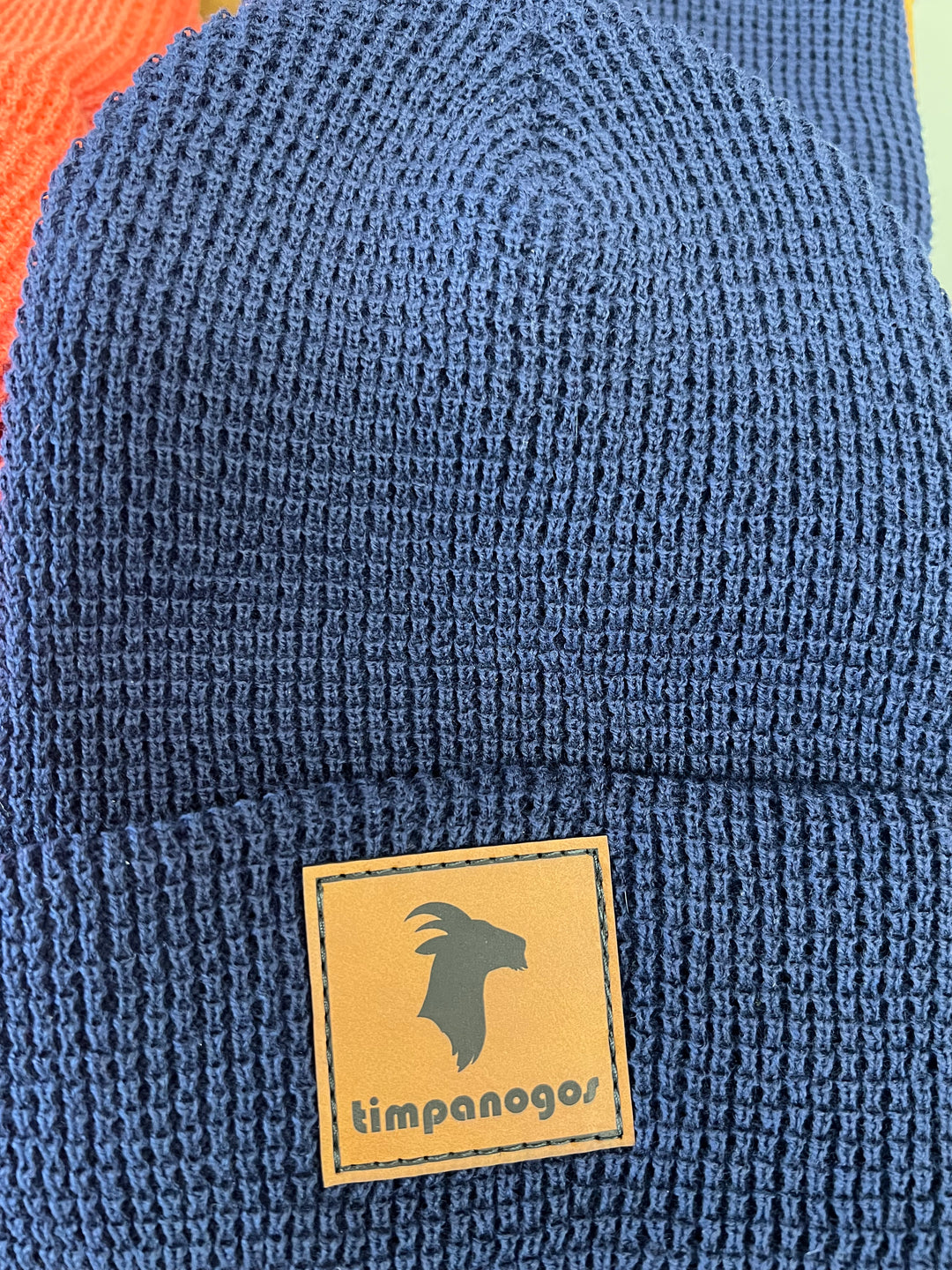 Patch Waffle Knit Beanie - Timpanogos Goat