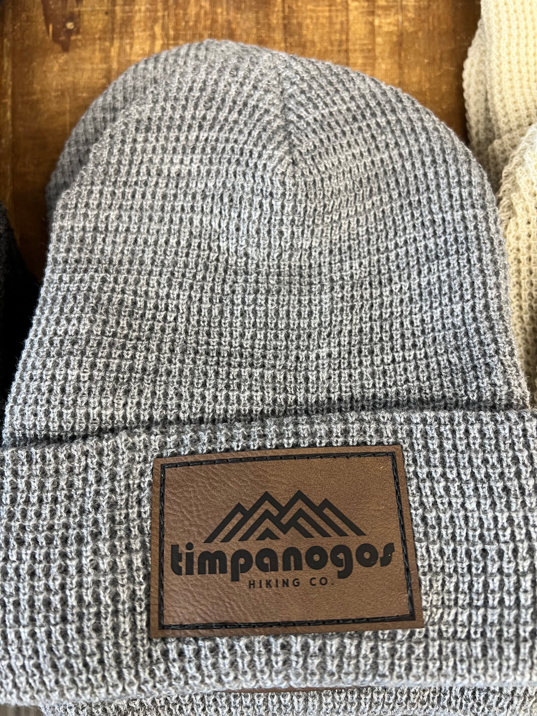 Patch Waffle Knit Beanie - Timpanogos Hiking Co.