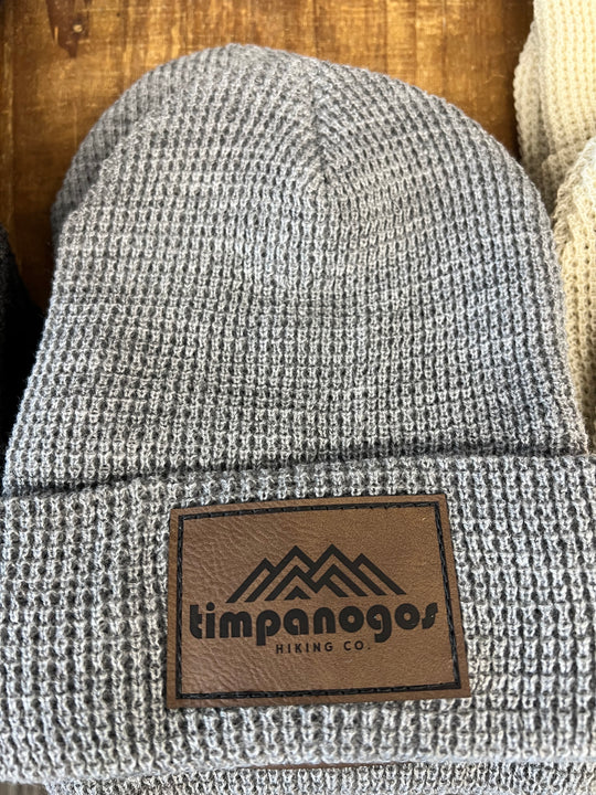 Patch Waffle Knit Beanie - Timpanogos Hiking Co.