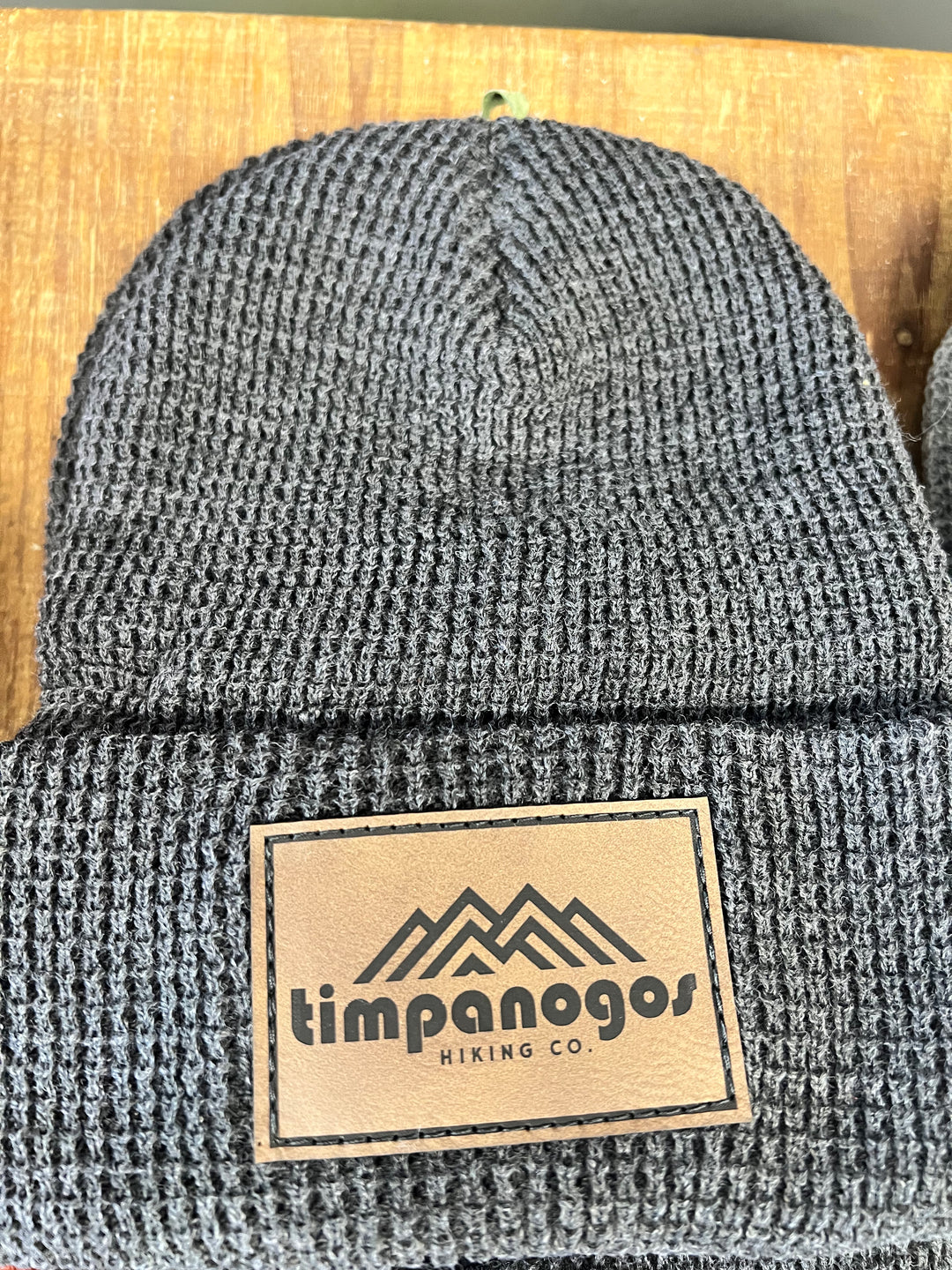 Patch Waffle Knit Beanie - Timpanogos Hiking Co.