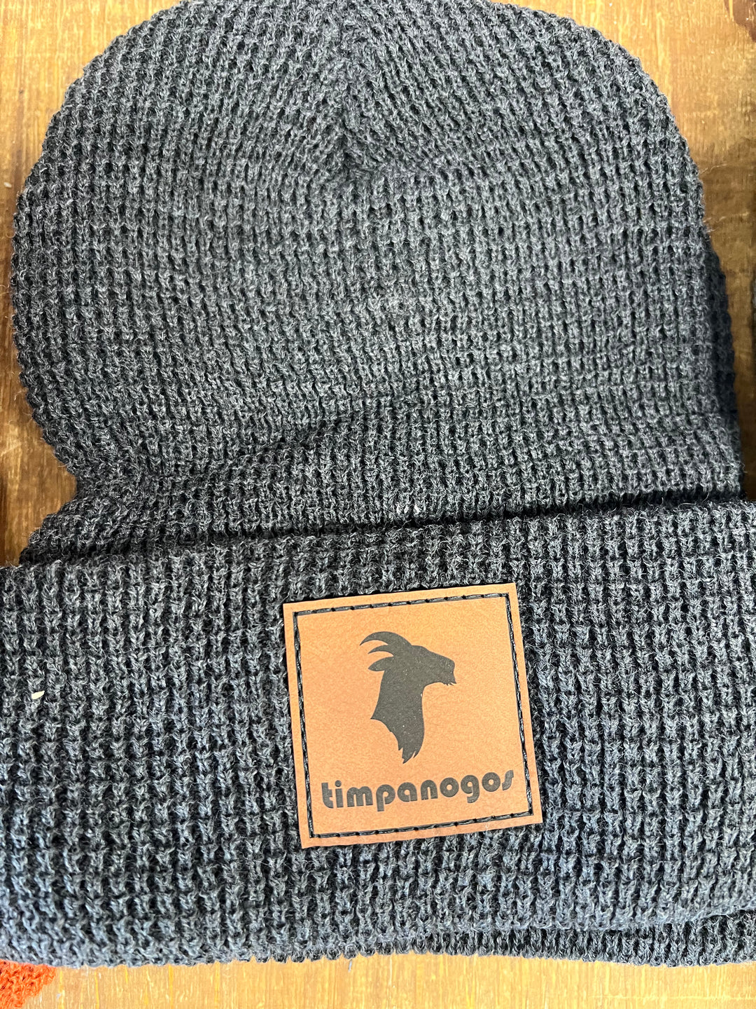 Patch Waffle Knit Beanie - Timpanogos Goat