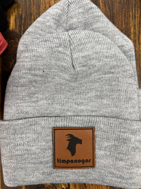 Cuffed Knit Patch Beanie - Timpanogos Goat