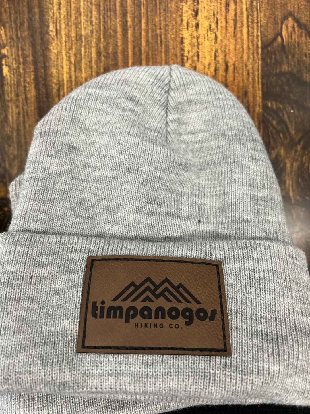 Cuffed Knit Patch Beanie - Timpanogos Hiking Co.