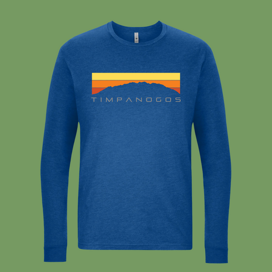 Retro Mountain Classic (warm) - Premium Long Sleeve Shirt