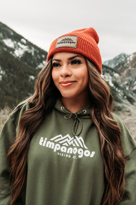 Patch Waffle Knit Beanie - Timpanogos Hiking Co.