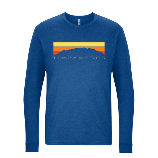 Retro Mountain Classic (warm) - Premium Long Sleeve Shirt