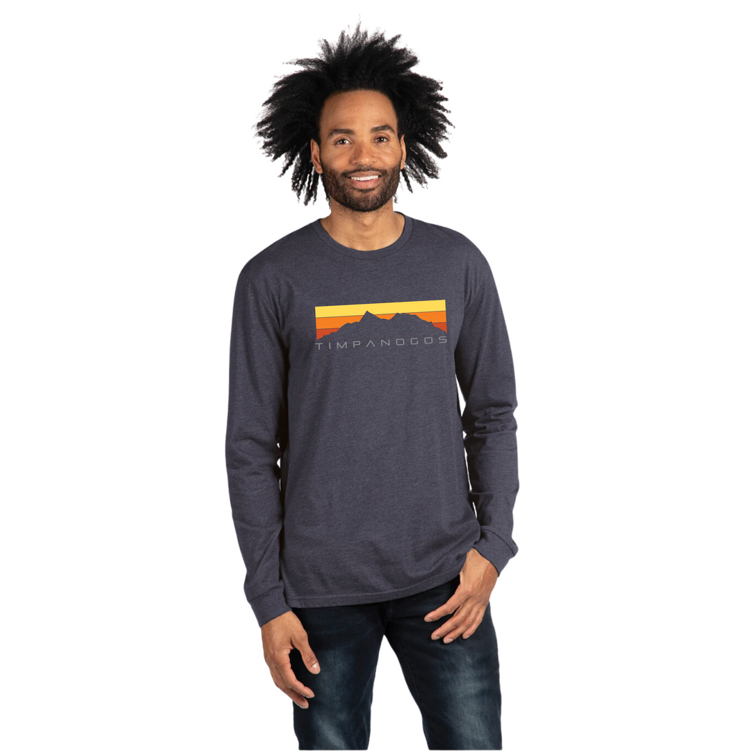 Retro Mountain Classic (warm) - Premium Long Sleeve Shirt