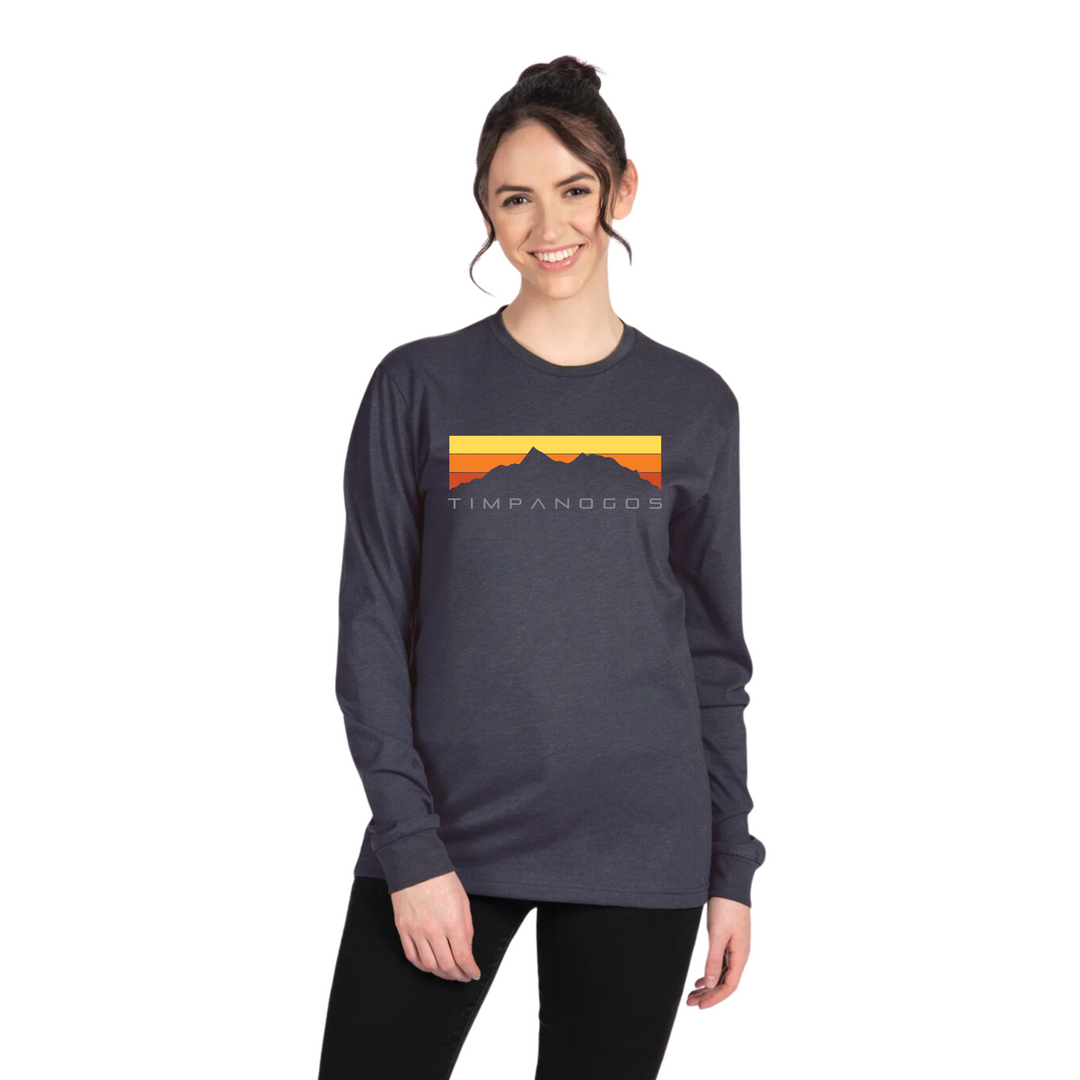 Retro Mountain Classic (warm) - Premium Long Sleeve T-Shirt