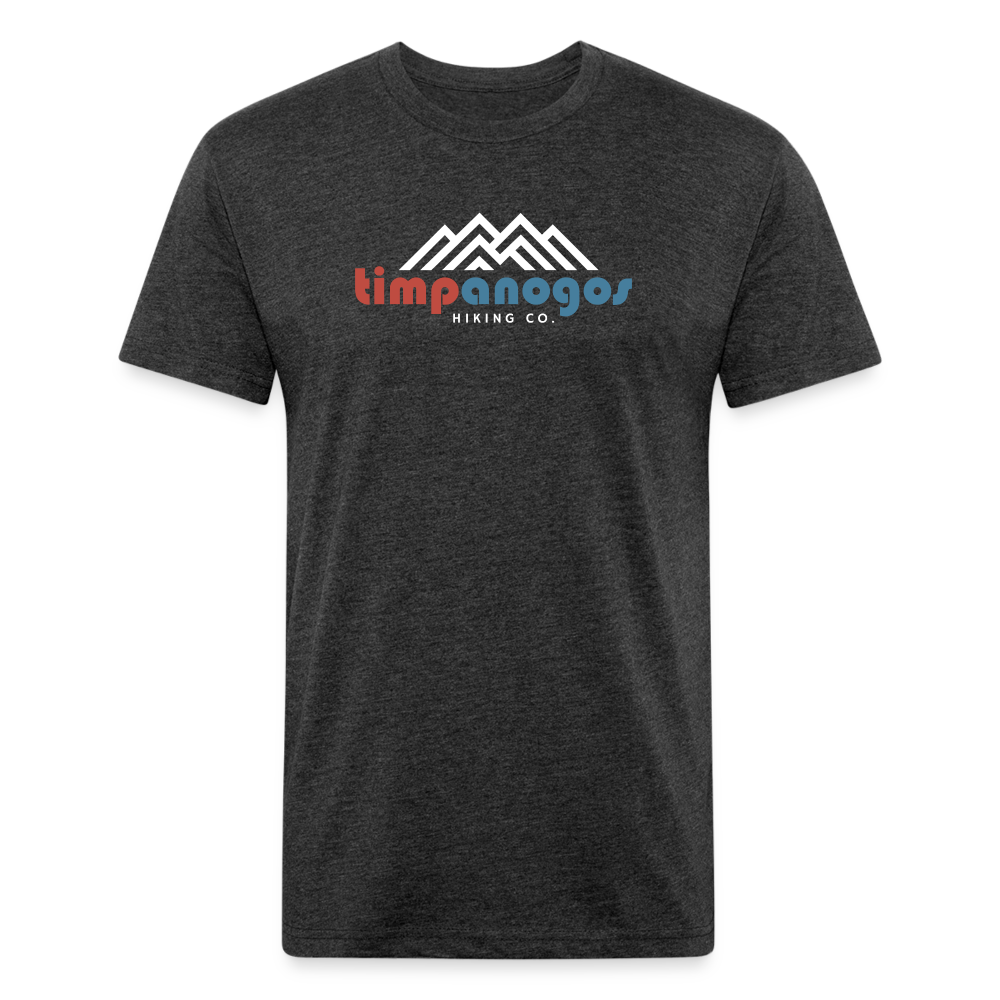 Retro Red, White, and Blue - Premium Graphic Tee - heather black