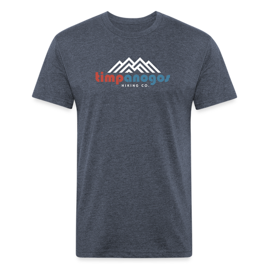 Retro Red, White, and Blue - Premium Graphic Tee - heather navy