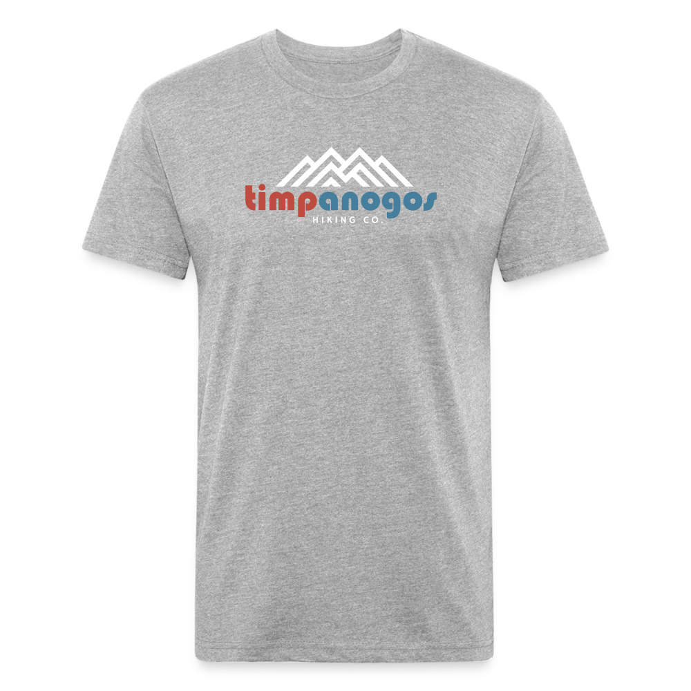 Retro Red, White, and Blue - Premium Graphic Tee - heather gray