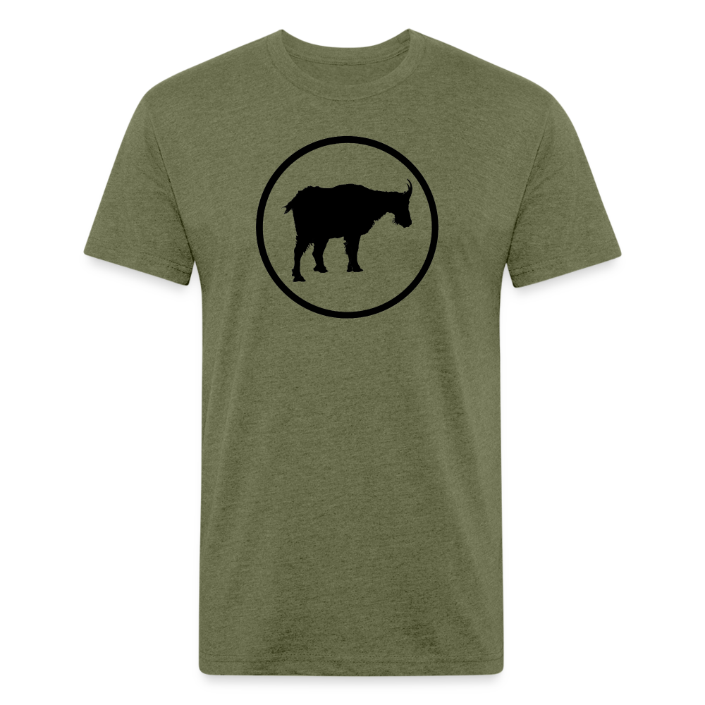 Mountain Goat - Premium Graphic Tee - heather military green